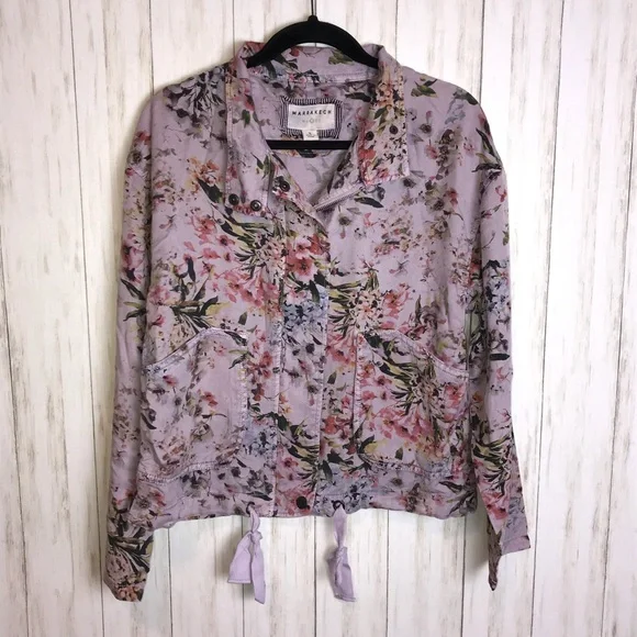 Marrakech Darcy Tencel Lilac Camo Jacket - Picture 3 of 5